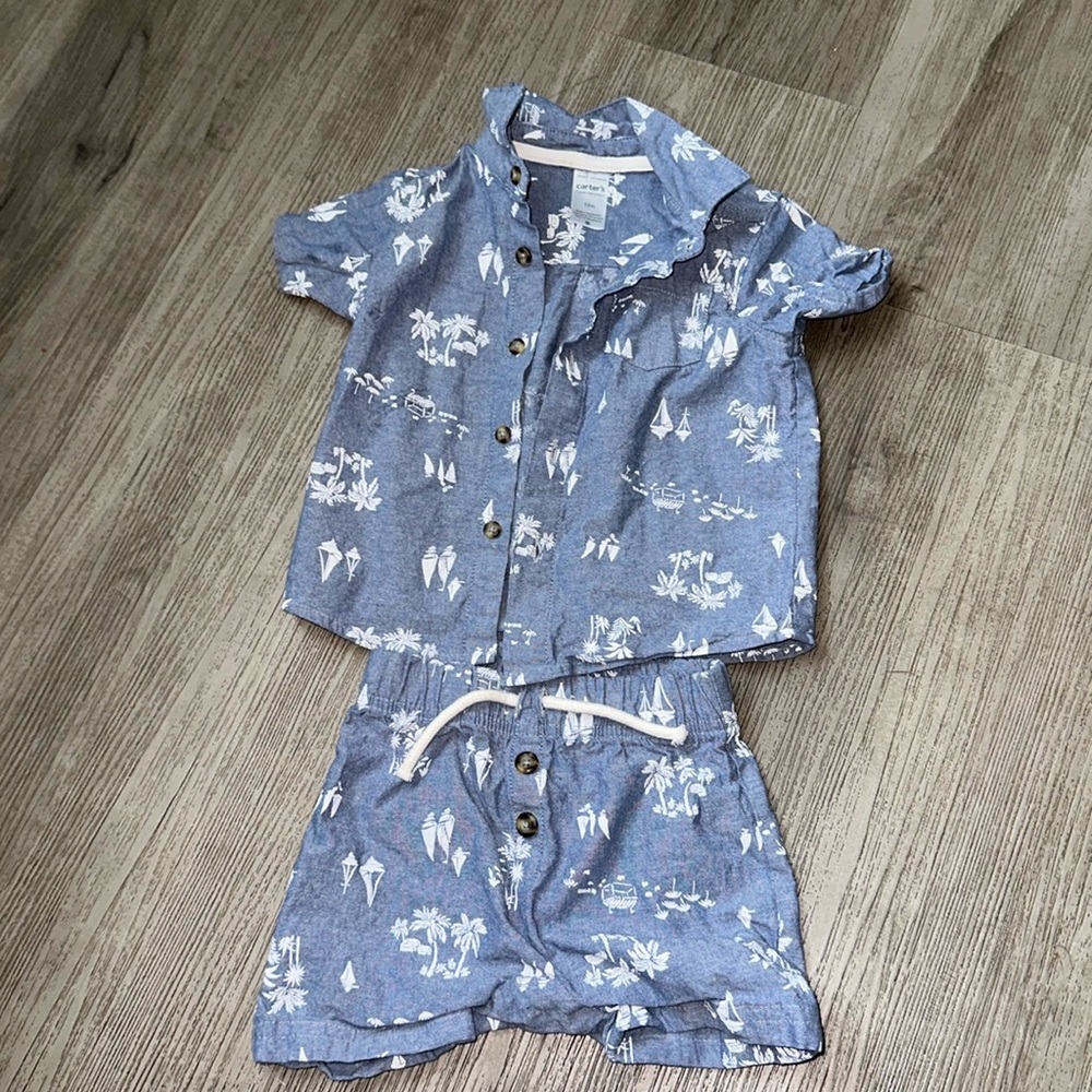 Carters baby boy matching set